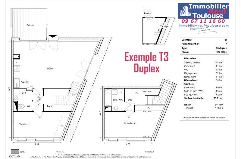 Appartements neufs à Toulouse Sept Deniers - Programmes immobiliers neufs Greencity JARDINS DE BRENNUS 2