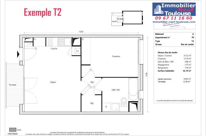 Appartements neufs à Toulouse Sept Deniers - Programmes immobiliers neufs Greencity JARDINS DE BRENNUS 2