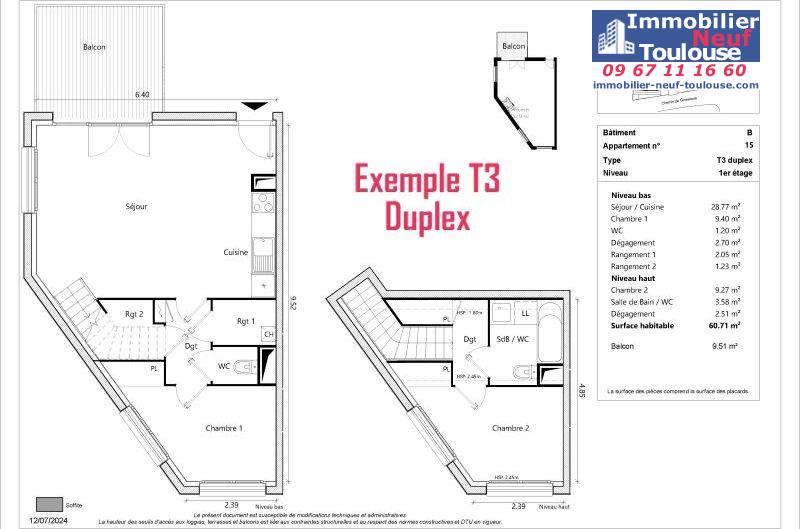 Appartements neufs à Toulouse Sept Deniers - Programmes immobiliers neufs Greencity JARDINS DE BRENNUS 2