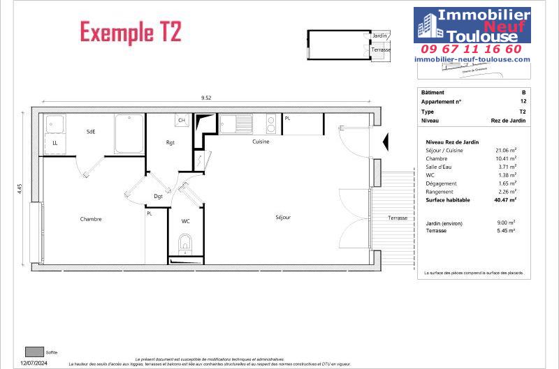 Appartements neufs à Toulouse Sept Deniers - Programmes immobiliers neufs Greencity JARDINS DE BRENNUS 2
