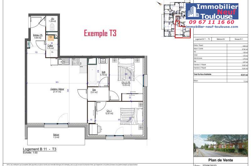 Appartements neufs à Labège - Programmes immobiliers neufs Uniti Les sens ciel