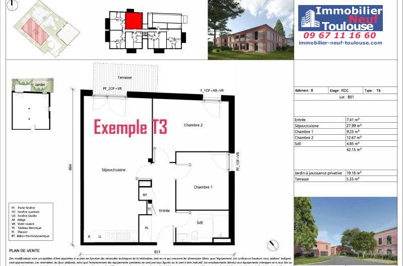 Appartements neufs à Toulouse Saint Simon - Programmes immobiliers neufs Uniti Villa aurea