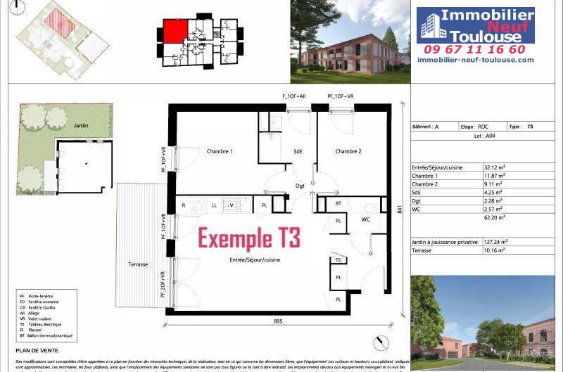 Appartements neufs à Toulouse Saint Simon - Programmes immobiliers neufs Uniti Villa aurea