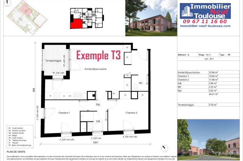 Appartements neufs à Toulouse Saint Simon - Programmes immobiliers neufs Uniti Villa aurea