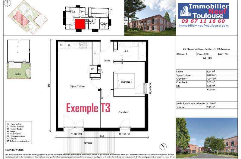 Appartements neufs à Toulouse Saint Simon - Programmes immobiliers neufs Uniti Villa aurea