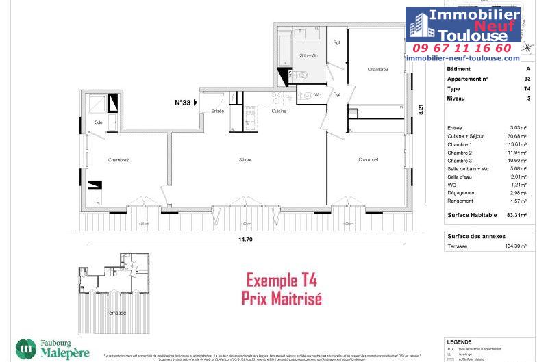 Appartements Prix Maîtrisé à Toulouse Malepère - Programmes immobiliers neufs Greencity REVELATION