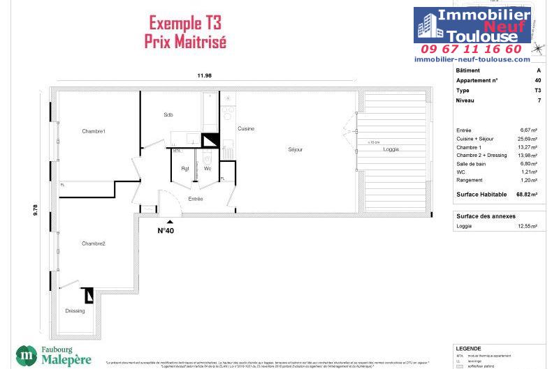 Appartements Prix Maîtrisé à Toulouse Malepère - Programmes immobiliers neufs Greencity REVELATION