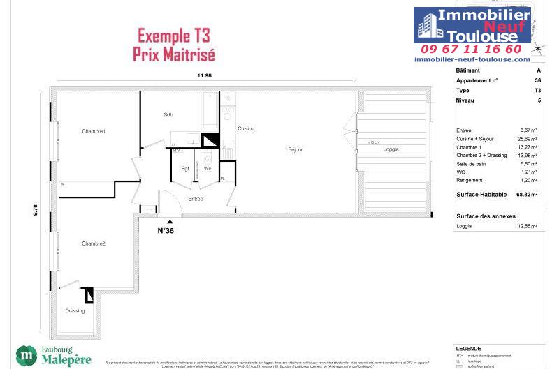 Appartements Prix Maîtrisé à Toulouse Malepère - Programmes immobiliers neufs Greencity REVELATION