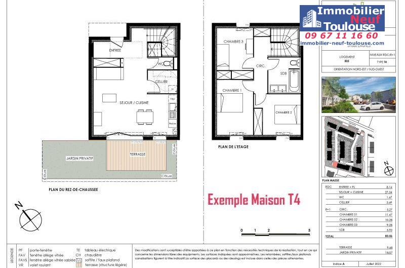 Maisons neuves à Eaunes - Programmes immobiliers neufs Ecocity CLOS PAULINE