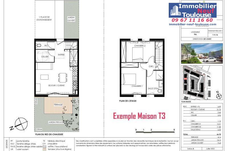Maisons neuves à Eaunes - Programmes immobiliers neufs Ecocity CLOS PAULINE