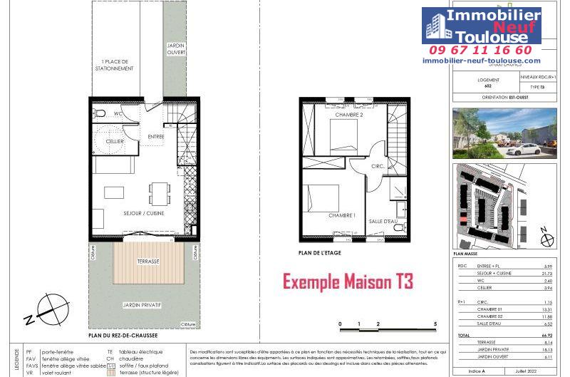 Maisons neuves à Eaunes - Programmes immobiliers neufs Ecocity CLOS PAULINE