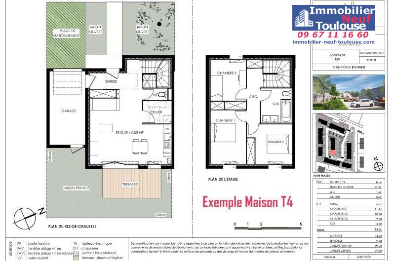 Maisons neuves à Eaunes - Programmes immobiliers neufs Ecocity CLOS PAULINE