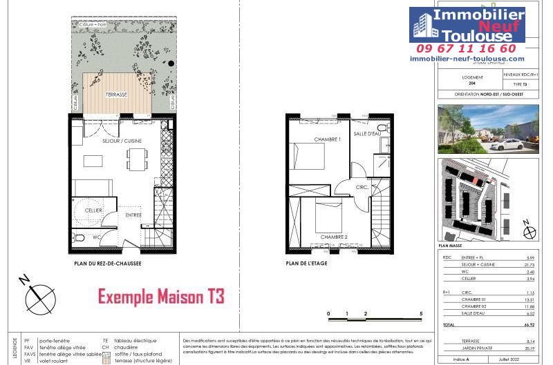 Maisons neuves à Eaunes - Programmes immobiliers neufs Ecocity CLOS PAULINE