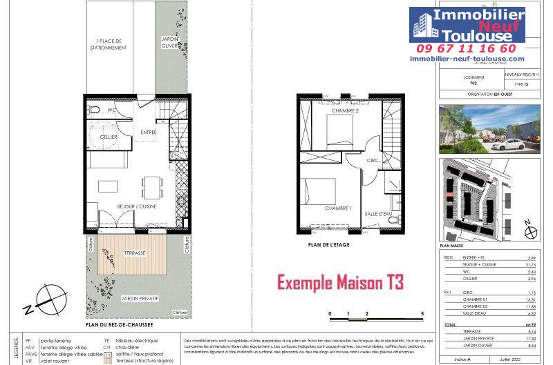 Maisons neuves à Eaunes - Programmes immobiliers neufs Ecocity CLOS PAULINE