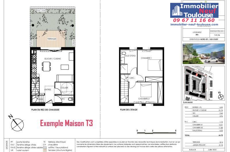 Maisons neuves à Eaunes - Programmes immobiliers neufs Ecocity CLOS PAULINE