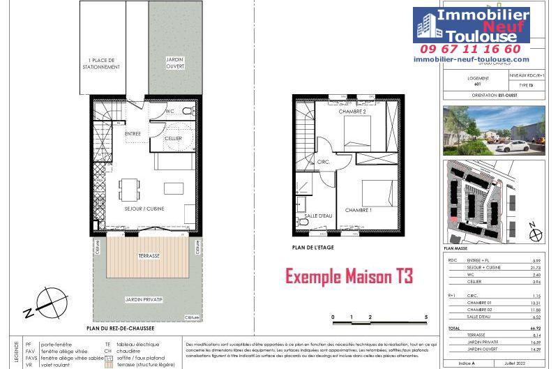 Maisons neuves à Eaunes - Programmes immobiliers neufs Ecocity CLOS PAULINE