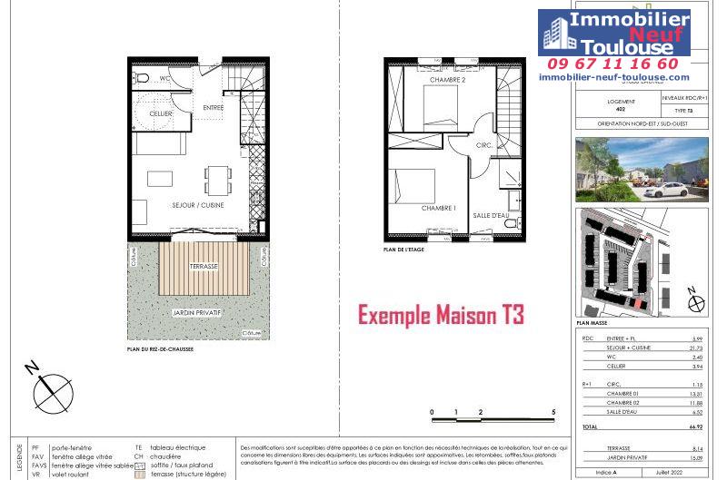 Maisons neuves à Eaunes - Programmes immobiliers neufs Ecocity CLOS PAULINE