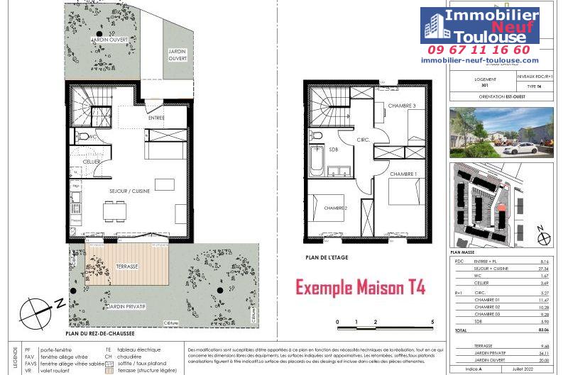 Maisons neuves à Eaunes - Programmes immobiliers neufs Ecocity CLOS PAULINE