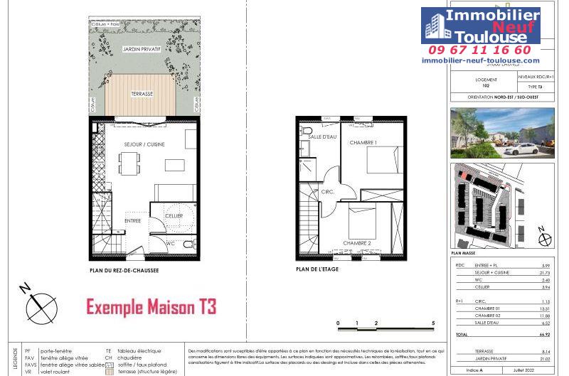 Maisons neuves à Eaunes - Programmes immobiliers neufs Ecocity CLOS PAULINE
