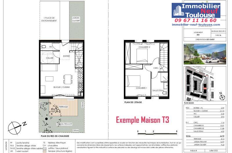 Maisons neuves à Eaunes - Programmes immobiliers neufs Ecocity CLOS PAULINE