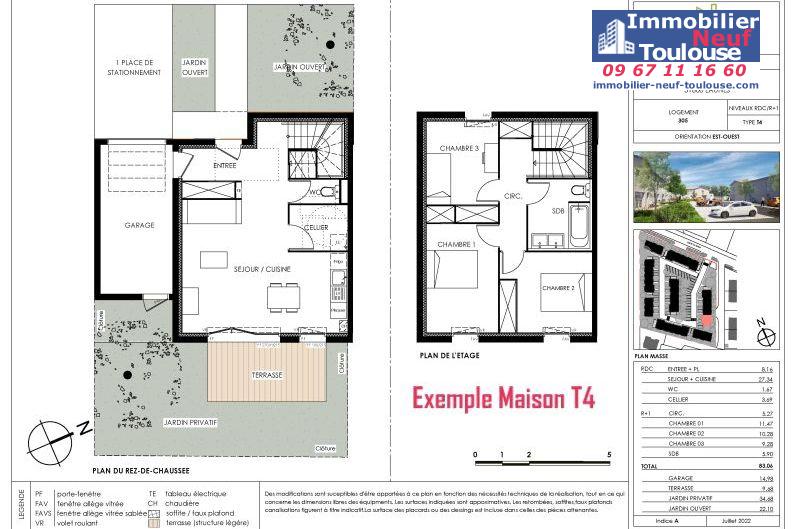 Maisons neuves à Eaunes - Programmes immobiliers neufs Ecocity CLOS PAULINE