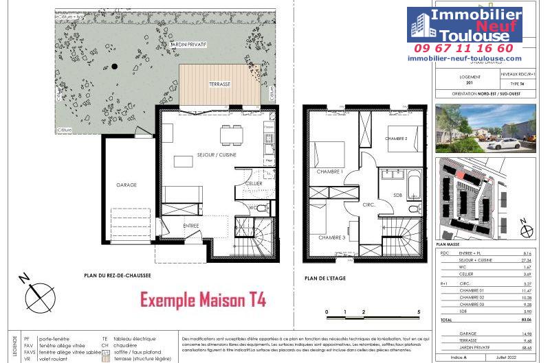 Maisons neuves à Eaunes - Programmes immobiliers neufs Ecocity CLOS PAULINE