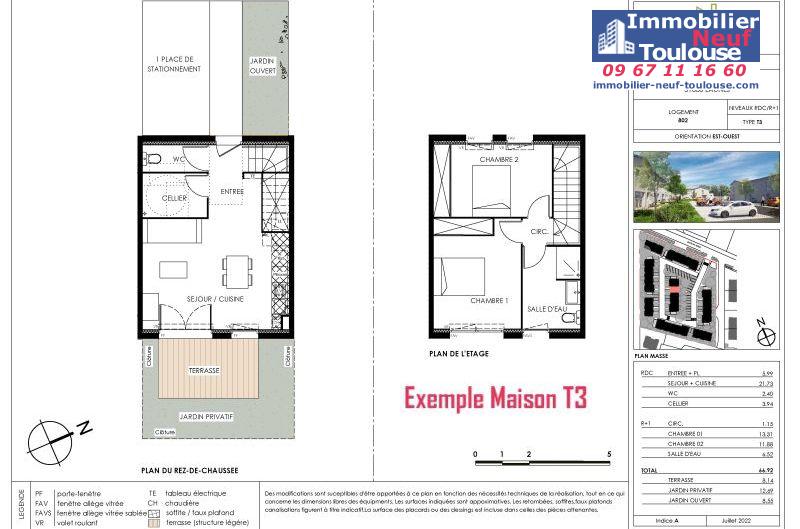 Maisons neuves à Eaunes - Programmes immobiliers neufs Ecocity CLOS PAULINE
