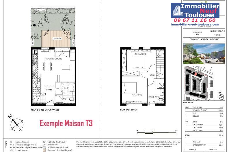 Maisons neuves à Eaunes - Programmes immobiliers neufs Ecocity CLOS PAULINE