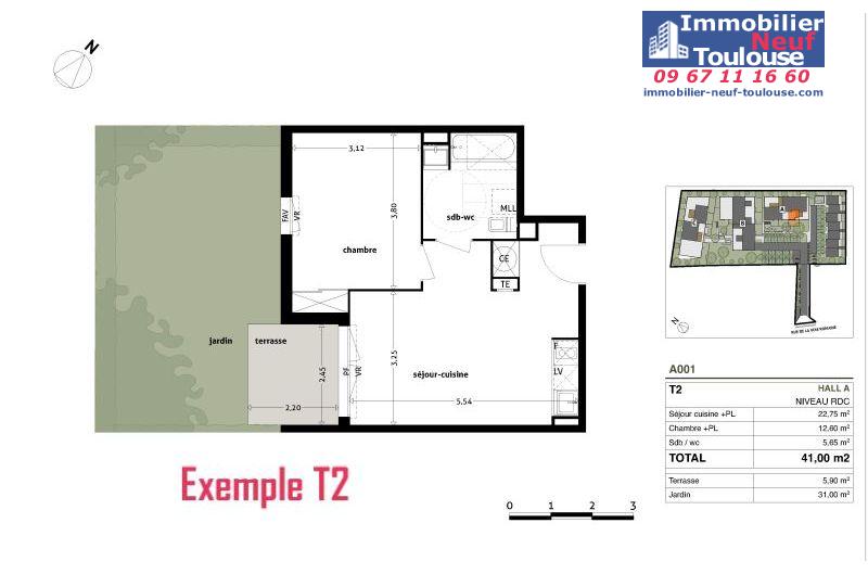 Maisons neuves à Eaunes - Programmes immobiliers neufs Ecocity CLOS PAULINE