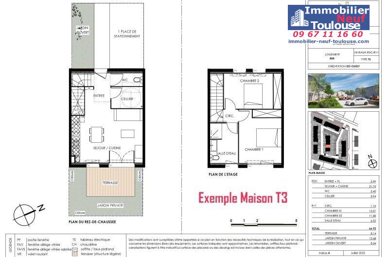 Maisons neuves à Eaunes - Programmes immobiliers neufs Ecocity CLOS PAULINE