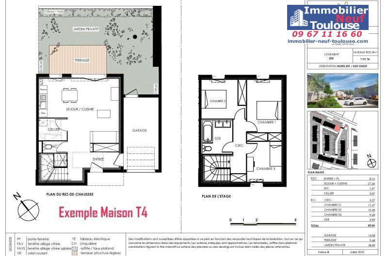 Maisons neuves à Eaunes - Programmes immobiliers neufs Ecocity CLOS PAULINE