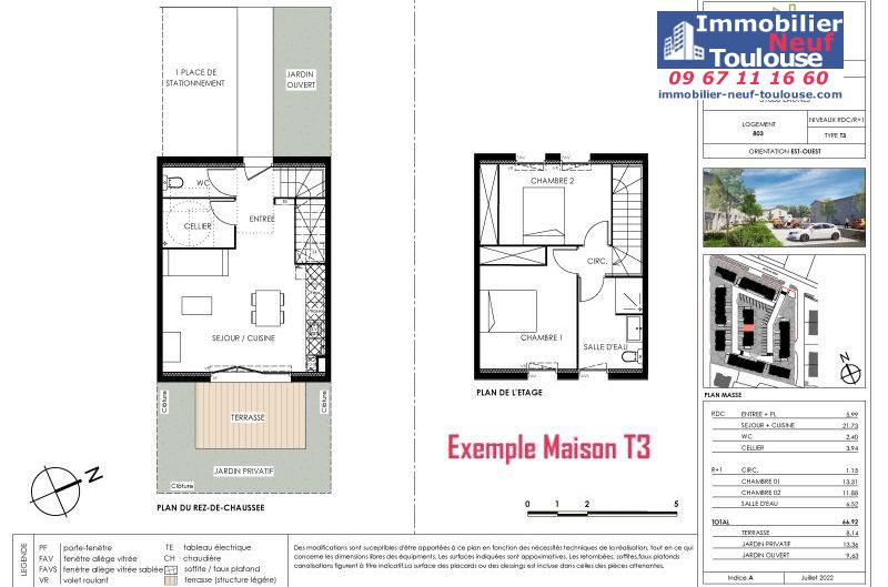 Maisons neuves à Eaunes - Programmes immobiliers neufs Ecocity CLOS PAULINE