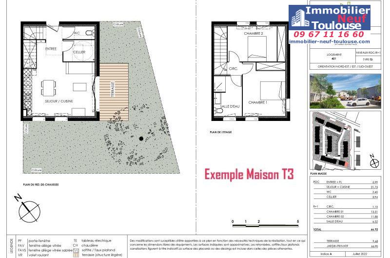 Maisons neuves à Eaunes - Programmes immobiliers neufs Ecocity CLOS PAULINE