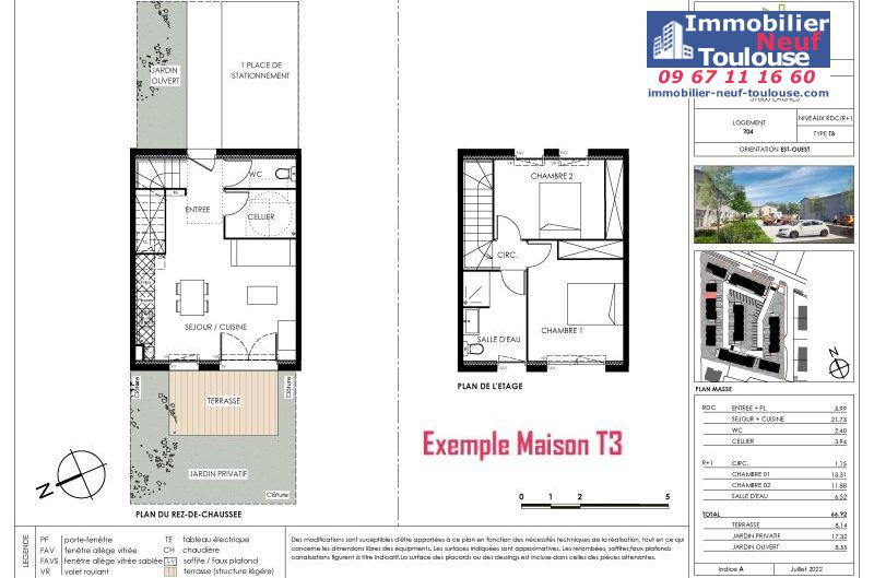 Maisons neuves à Eaunes - Programmes immobiliers neufs Ecocity CLOS PAULINE
