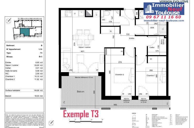Appartements neufs à Toulouse Côte Pavée - Programmes immobiliers neufs Credit agricole tresaur