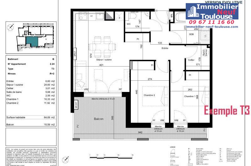 Appartements neufs à Toulouse Côte Pavée - Programmes immobiliers neufs Credit agricole tresaur