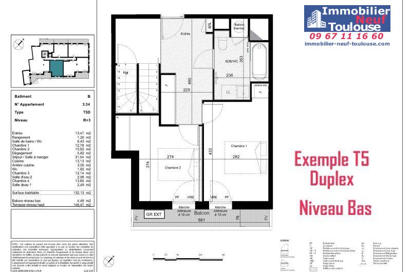 Appartements neufs à Toulouse Côte Pavée - Programmes immobiliers neufs Credit agricole tresaur