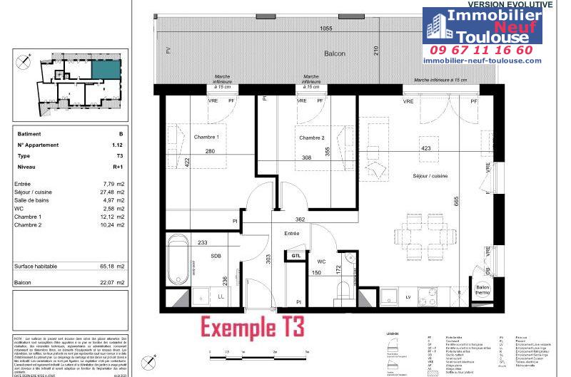 Appartements neufs à Toulouse Côte Pavée - Programmes immobiliers neufs Credit agricole tresaur