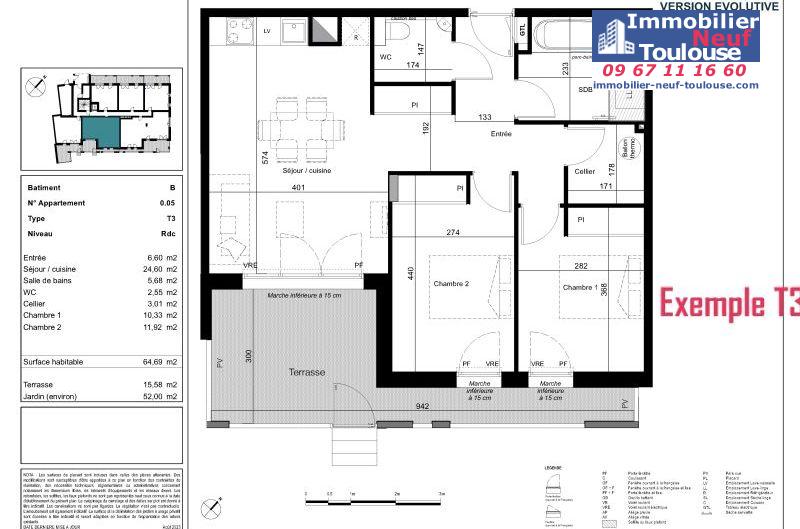 Appartements neufs à Toulouse Côte Pavée - Programmes immobiliers neufs Credit agricole tresaur