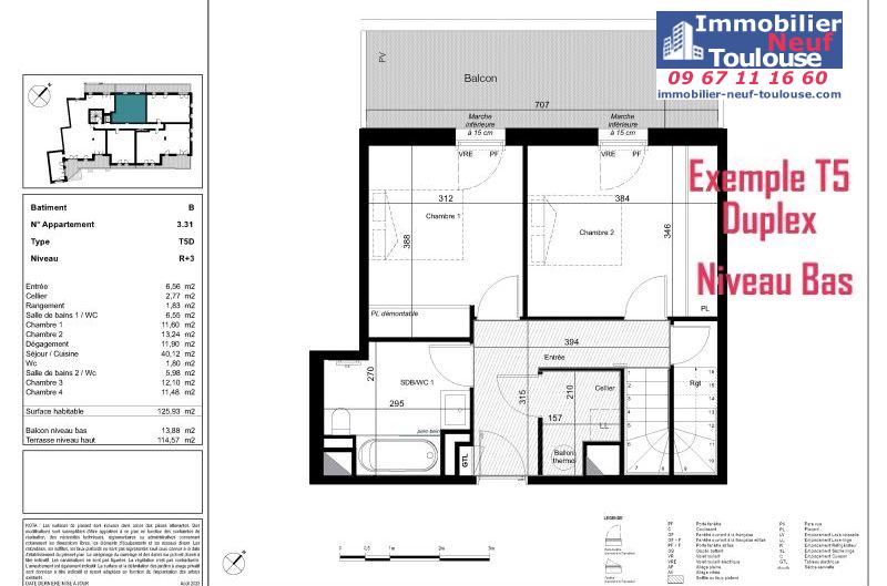 Appartements neufs à Toulouse Côte Pavée - Programmes immobiliers neufs Credit agricole tresaur