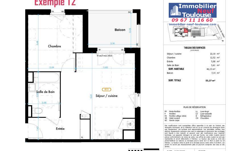 Appartements neufs à Toulouse Pouvourville - Programmes immobiliers neufs Marignan SERENAE