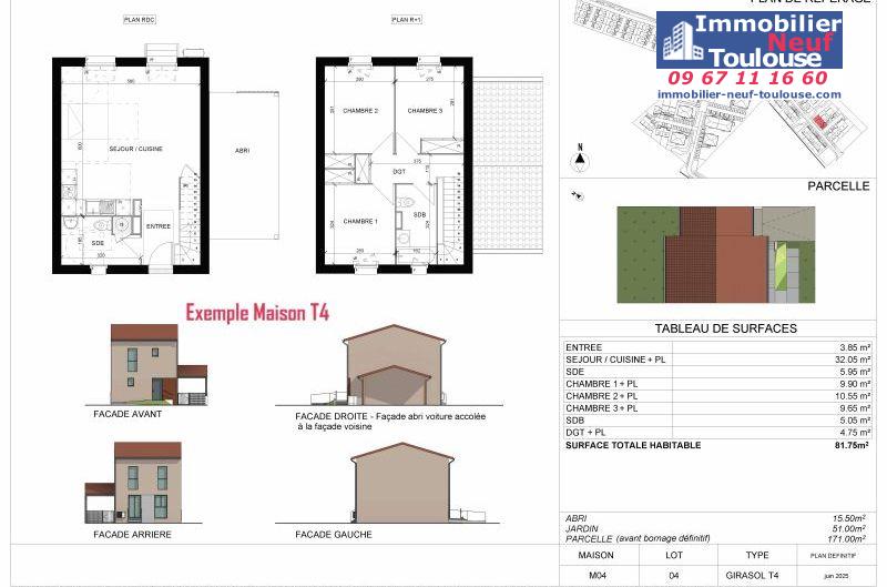 Maisons neuves à Baziege - Programmes immobiliers neufs European Homes DOMAINE DE L HERS