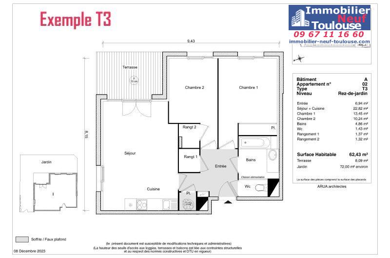 Appartements neufs à Eaunes - Programmes immobiliers neufs Greencity LE TREVISE