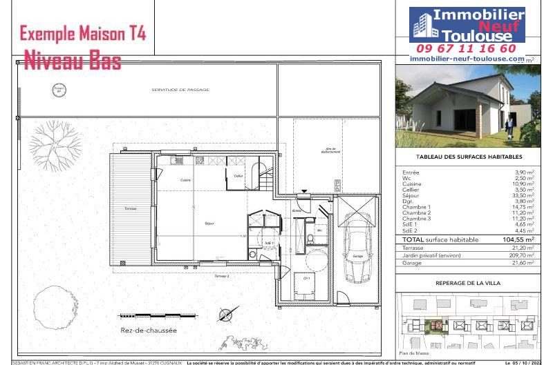 Maisons neuves à Cugnaux - Programmes immobiliers neufs Cogeprom villa plaisance