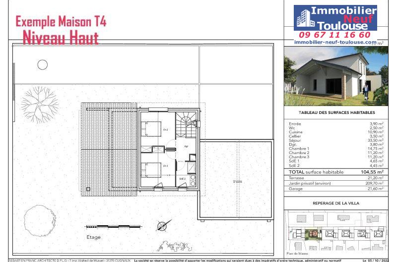 Maisons neuves à Cugnaux - Programmes immobiliers neufs Cogeprom villa plaisance