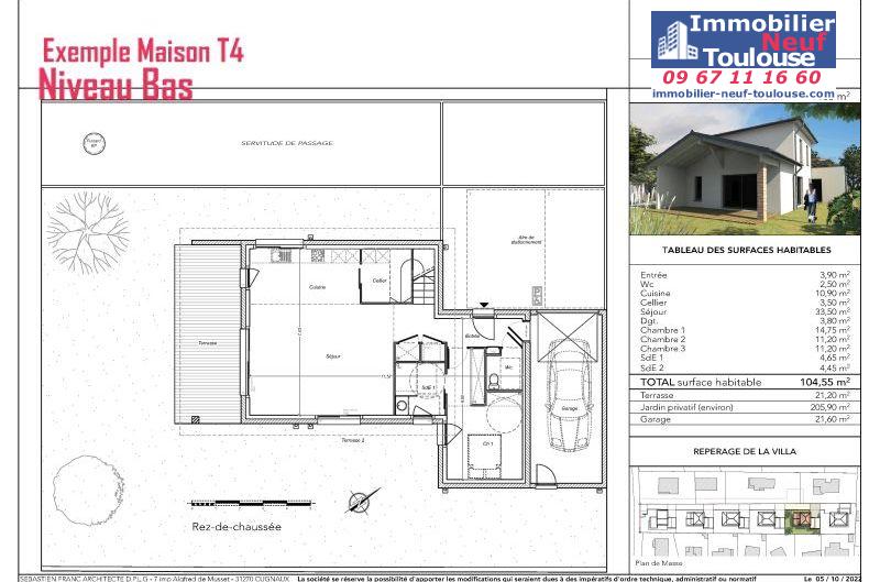 Maisons neuves à Cugnaux - Programmes immobiliers neufs Cogeprom villa plaisance