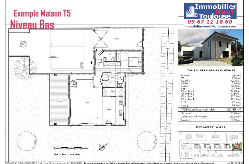Maisons neuves à Cugnaux - Programmes immobiliers neufs Cogeprom villa plaisance