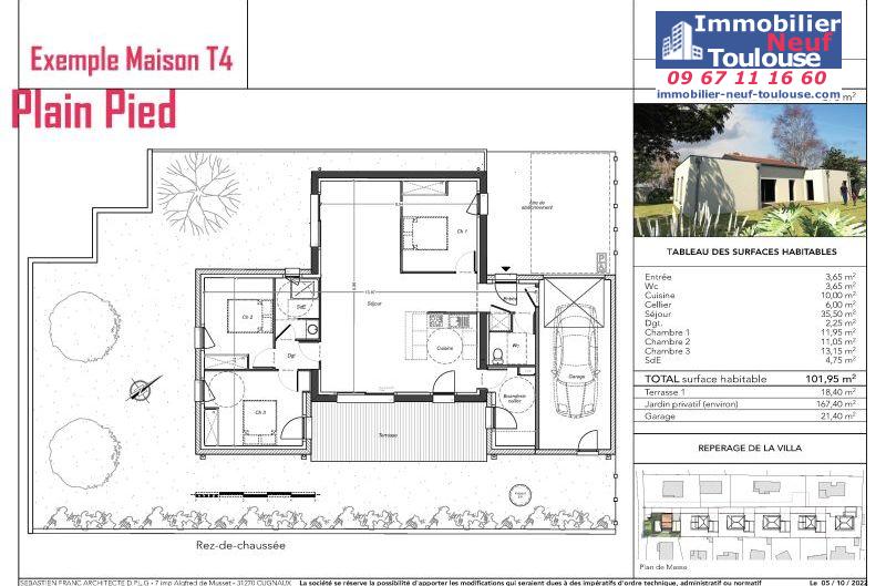 Maisons neuves à Cugnaux - Programmes immobiliers neufs Cogeprom villa plaisance