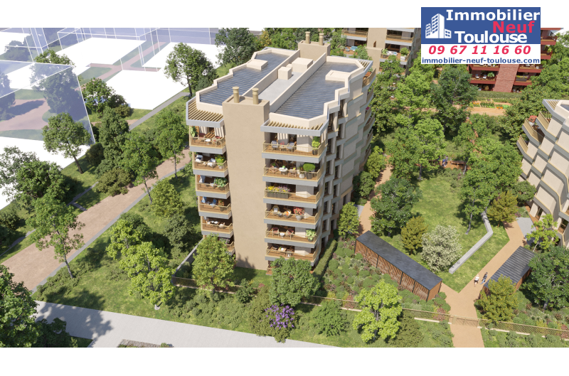 Appartements neufs à Toulouse Saint Martin Du Touch - Programmes immobiliers neufs Kaufman Horizon Boisé