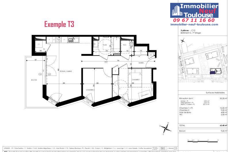 Appartements neufs à Toulouse Saint Martin Du Touch - Programmes immobiliers neufs Kaufman Horizon Boisé